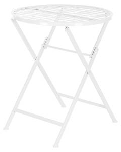 Set de Bistrot Biella pour Jardin Métal Blanc