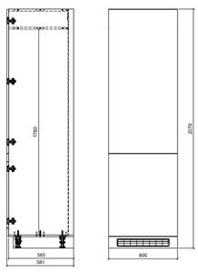 Küchenzeile ELBING Weiß - Holzwerkstoff - 350 x 207 x 270 cm