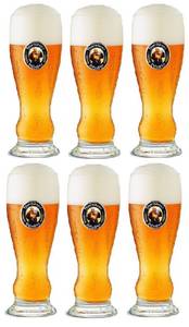 Bierglas 405537 6er Set Naturfaser - 2 x 21 x 1 cm