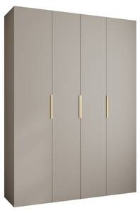 Armoire à portes battantes Como 4 Beige - Doré - 180 x 40 cm