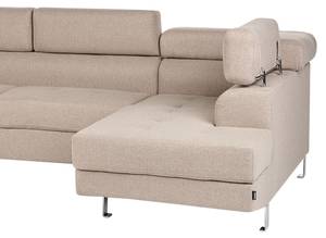 Ecksofa NORREA Beige - Silber - 262 x 81 x 169 cm