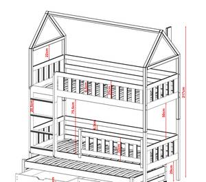 Hausbett IGA HB013 Weiß