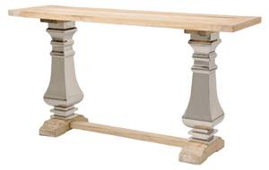 Console GLAMOUR CONT160 Beige - Bois massif - Bois/Imitation - 160 x 85 x 45 cm