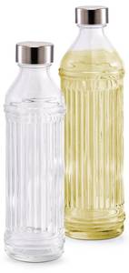 Glasflasche für Wasser, 500 ml Glas - 7 x 24 x 7 cm