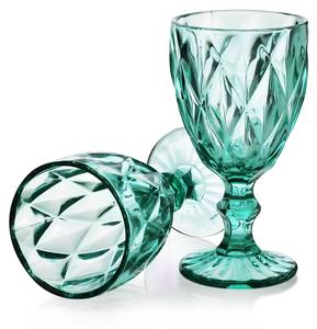 Weinglas-Set ELISE (6er-Set) Türkis - Glas - 19 x 15 x 15 cm