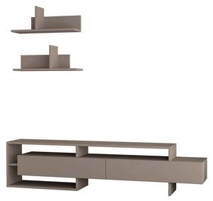 Meuble TV Gara Gris - Bois manufacturé - 32 x 42 x 180 cm