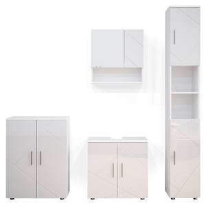 Mobilier de salle de bains Irma Blanc brillant - Blanc