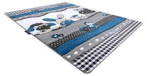 Tapis Petit Farm Ferme Animaux Bleu 160 x 220 cm