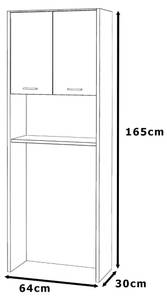 Waschmaschinenschrank WASCHLI Weiß