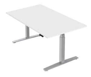 Höhenverstellbarer Tisch Basic Line Grau - Breite: 140 cm - Silber