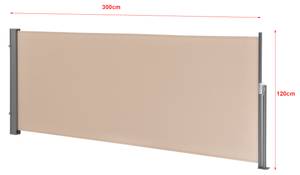 Seitenmarkise Mulhacén Beige - Höhe: 120 cm