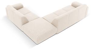 Ecksofa MOLINO 6 Sitzplätze Hochglanz Beige