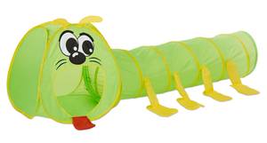 Tunnel Chenille pour enfants Noir - Vert - Jaune - Métal - Textile - 240 x 75 x 72 cm