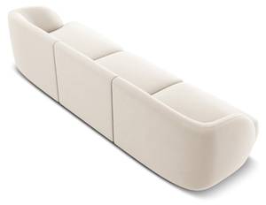 Sofa MILEY 3 Sitzplätze Hochglanz Beige