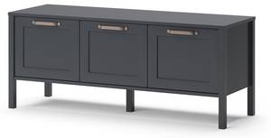 Buffet Ewan anthracite Gris - Bois manufacturé - 121 x 89 x 41 cm