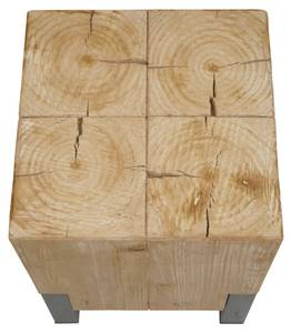 Beistelltisch L76b Braun - Holzwerkstoff - Metall - Holzart/Dekor - Holz teilmassiv - 32 x 46 x 32 cm