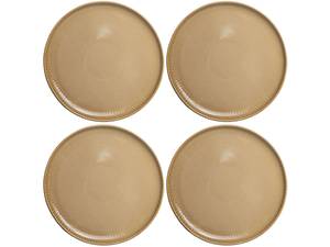 Speiseteller Silhouette 4er Set Beige - Naturfaser - 2 x 3 x 27 cm