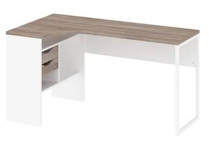 Bureau Fula Blanc - En partie en bois massif - 145 x 77 x 81 cm