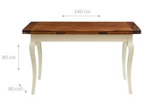 Table Manger RENAISSANCE Imitation noyer - Blanc