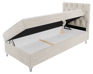 Einzelbett Chester Links Beige - Breite: 90 cm