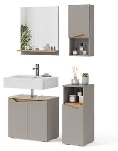 Badmöbel-Kombination Marelle 47699 Beige - Braun - Holzwerkstoff - 60 x 57 x 35 cm