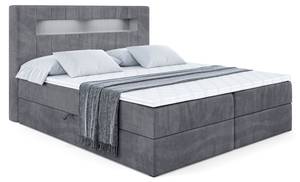 Boxspringbett - ORGOL Steingrau - Breite: 140 cm - H4