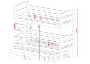 Etagenbett CEZAR BB005 Graphit