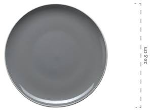 Frühstücksset, Keramik MAILA , 12-teilig Grau - Keramik - 21 x 1 x 21 cm