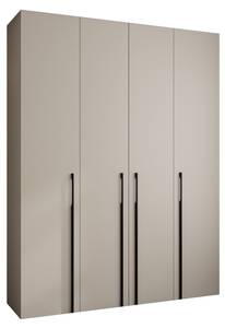 Drehtürenschrank Como 3 Beige - Schwarz - 190 x 50 cm