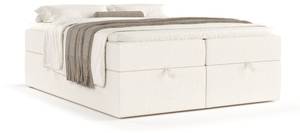 Boxspringbett Freja Creme - Breite: 180 cm