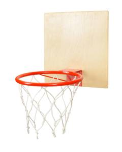 Basketballkorb Braun - Rot - Weiß - Holzwerkstoff - Metall - 85 x 1 x 42 cm