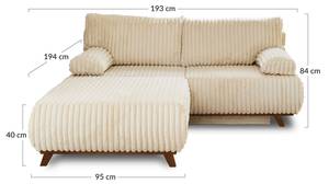 3-Sitzer Sofa CRISTAL Anthrazit