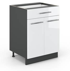 Meuble cuisine Fame-Line 35535 Anthracite - Blanc brillant