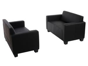 Sofa-Garnitur Moncalieri (2er-Set) Schwarz