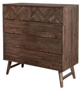 Kommode ASHTON COD100 5D Braun - Massivholz - Holzart/Dekor - 100 x 105 x 45 cm