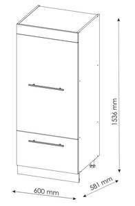 Mikrowellenschrank Fame-Line 38576 Anthrazit - Hochglanz Bordeaux