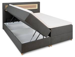 Boxbett ESPOO 3 mit Bettkasten Anthrazit - Breite: 160 cm