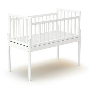 Co-Sleeping-Wiege Weiß - Massivholz - 45 x 76 x 88 cm