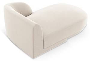 Chaiselongue MILEY Hochglanz Beige