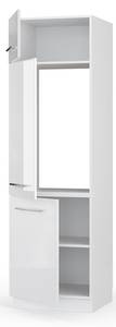 Armoire pour frigo Fame-Line 33531 Blanc brillant - Blanc