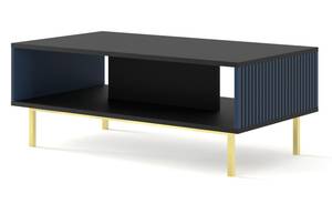 Table basse RavennaF 90x60x45 Noir - Bleu - Doré