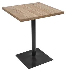 Bistrotisch H10 Braun - Metall - Holzart/Dekor - Holz teilmassiv - 70 x 75 x 70 cm