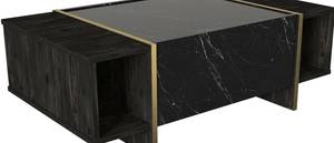 Table basse Dpagliar Noir - Bois manufacturé - 60 x 38 x 104 cm