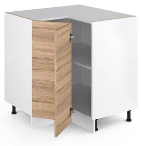 Eckschrank R-Line 29733 Hellbraun - Weiß