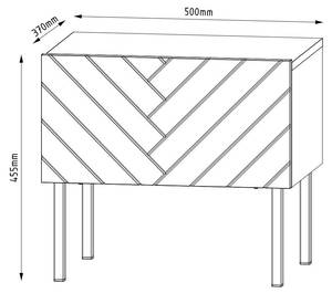 Table de chevet GALA NS50 1D Noir