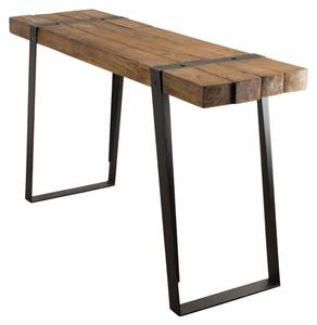 Console en teck recyclé Marron - Bois massif - 41 x 78 x 140 cm