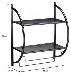 Badregal JANINE Schwarz - Metall - 44 x 54 x 26 cm