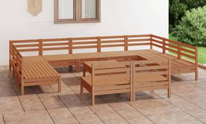 Garten-Lounge-Set Braun - Massivholz - Holzart/Dekor - 64 x 29 x 64 cm