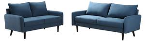 Couchgarnitur HALIA 2er-Set Blau