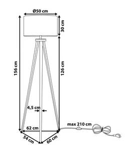 Stehlampen STILETTO Schwarz - Gold